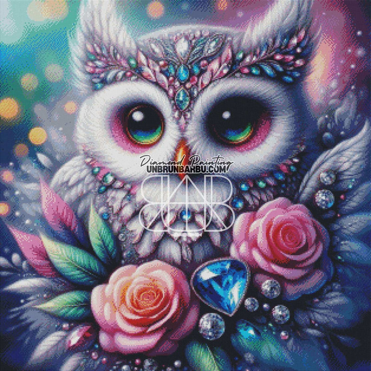 Gardien des pierres précieuses (80cm x 80cm) - UnBrunBarbu