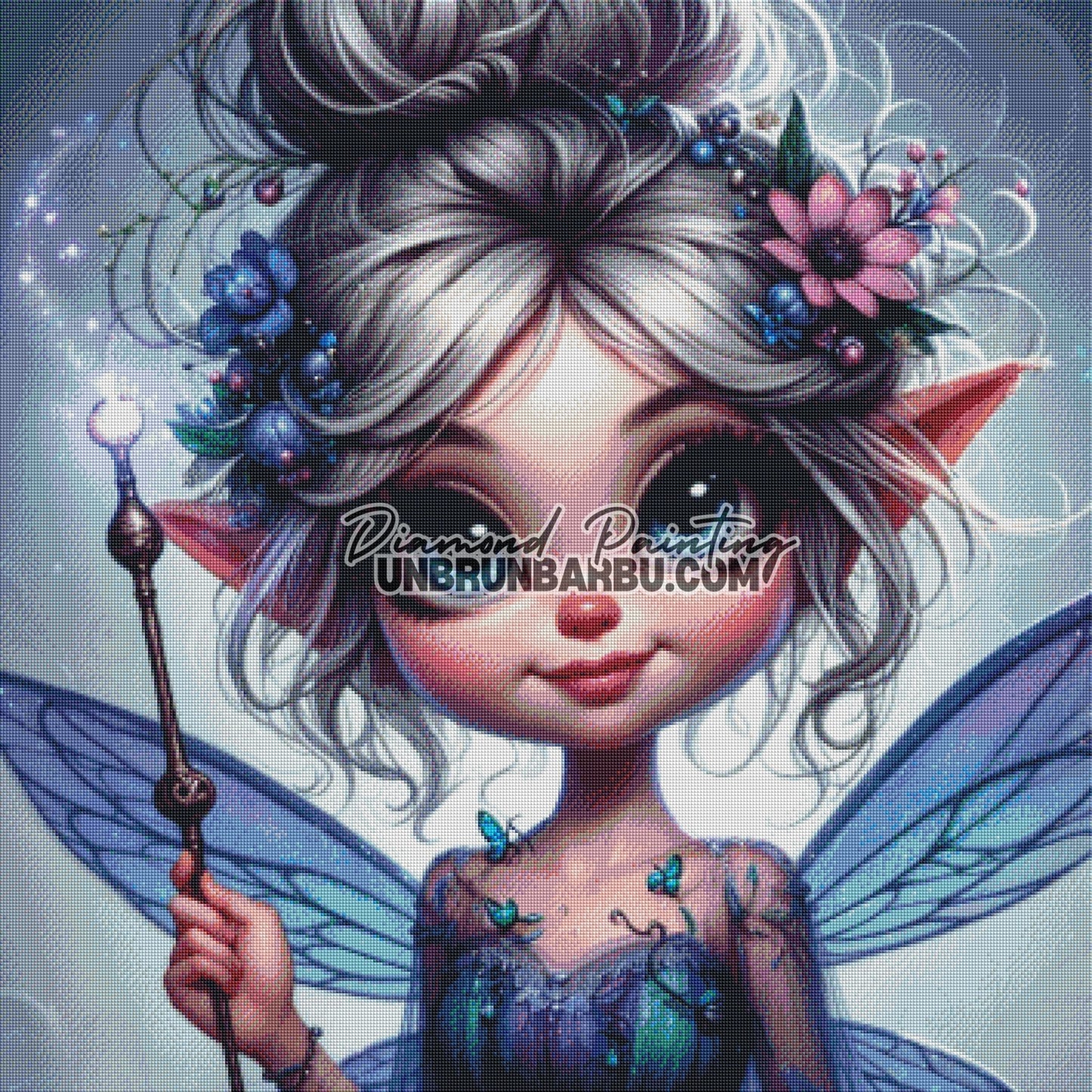 Gardienne de la Baguette Enchantée (90cm x 90cm) - UnBrunBarbu