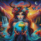 Gardienne de la Terre (120cm x 120cm) - UnBrunBarbu