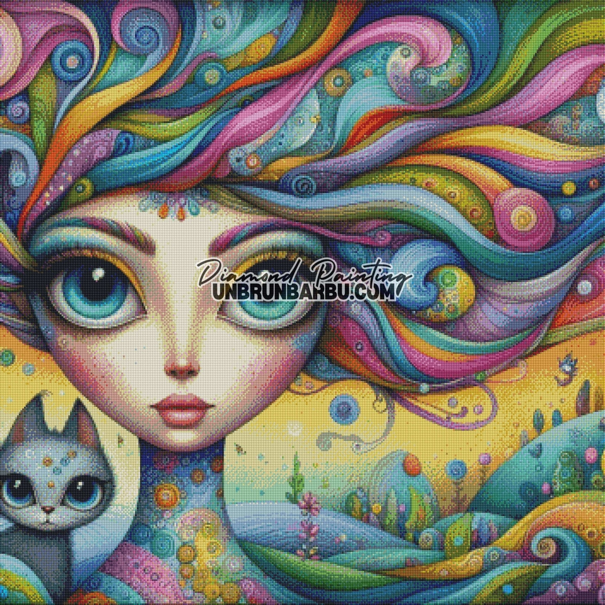 Gardienne des Brises (90cm x 90cm) - UnBrunBarbu