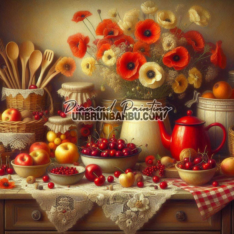 Goût des Saisons (90cm x 90cm) - UnBrunBarbu