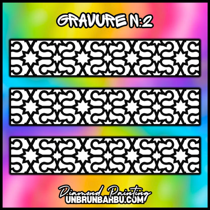 Gravure n°2 personnalisable pour le crayon Diamond Painting ErgoWave