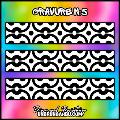 Gravure n°5 personnalisable pour le crayon Diamond Painting ErgoWave