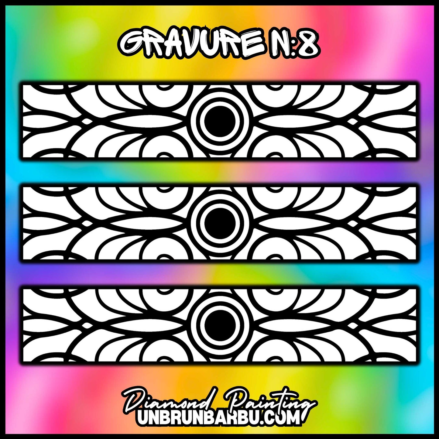 Gravure n°8 personnalisable pour le crayon Diamond Painting ErgoWave