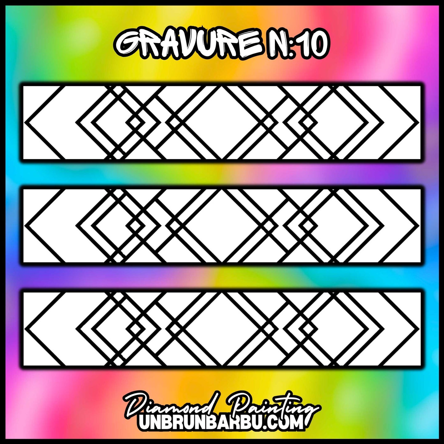 Gravure n°10 personnalisable pour le crayon Diamond Painting ErgoWave