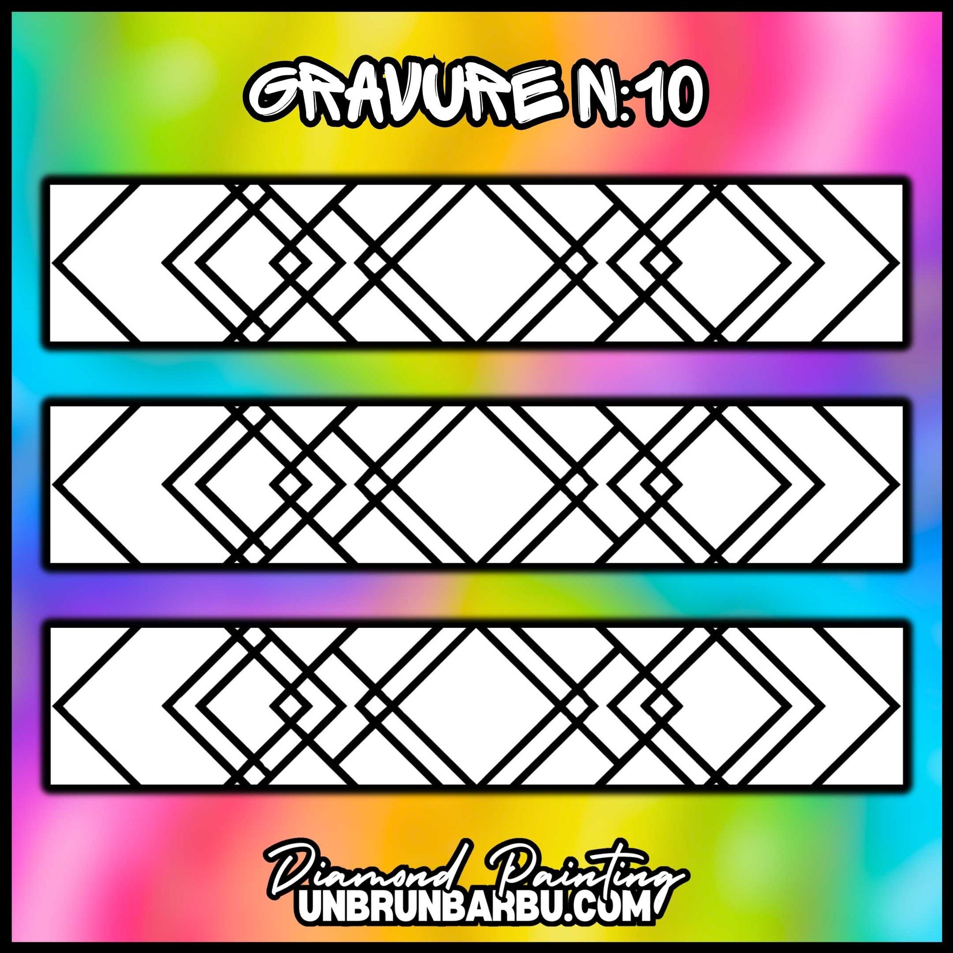 Gravure n°10 personnalisable pour le crayon Diamond Painting ErgoWave