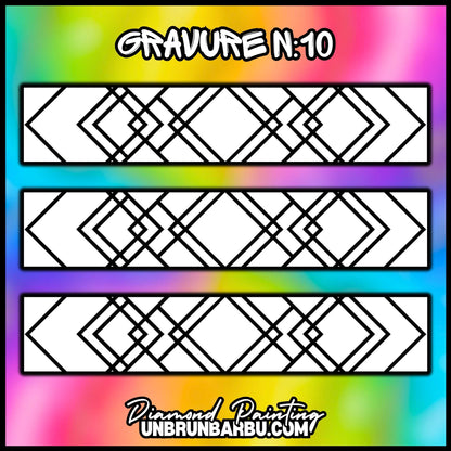 Gravure n°10 personnalisable pour le crayon Diamond Painting ErgoWave
