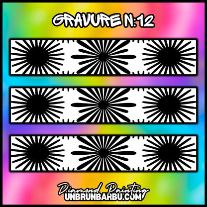 Gravure n°12 personnalisable pour le crayon Diamond Painting ErgoWave