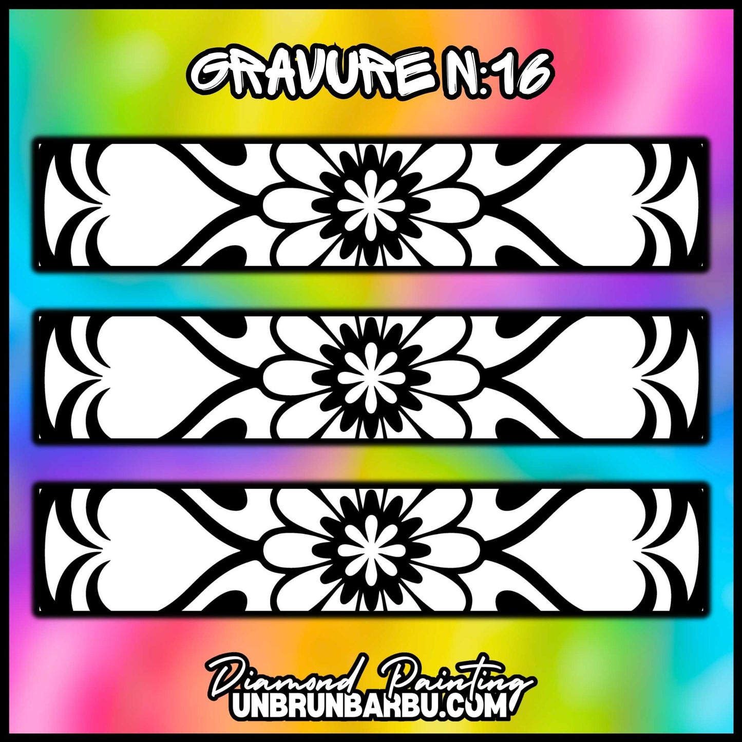 Gravure n°16 personnalisable pour le crayon Diamond Painting ErgoWave