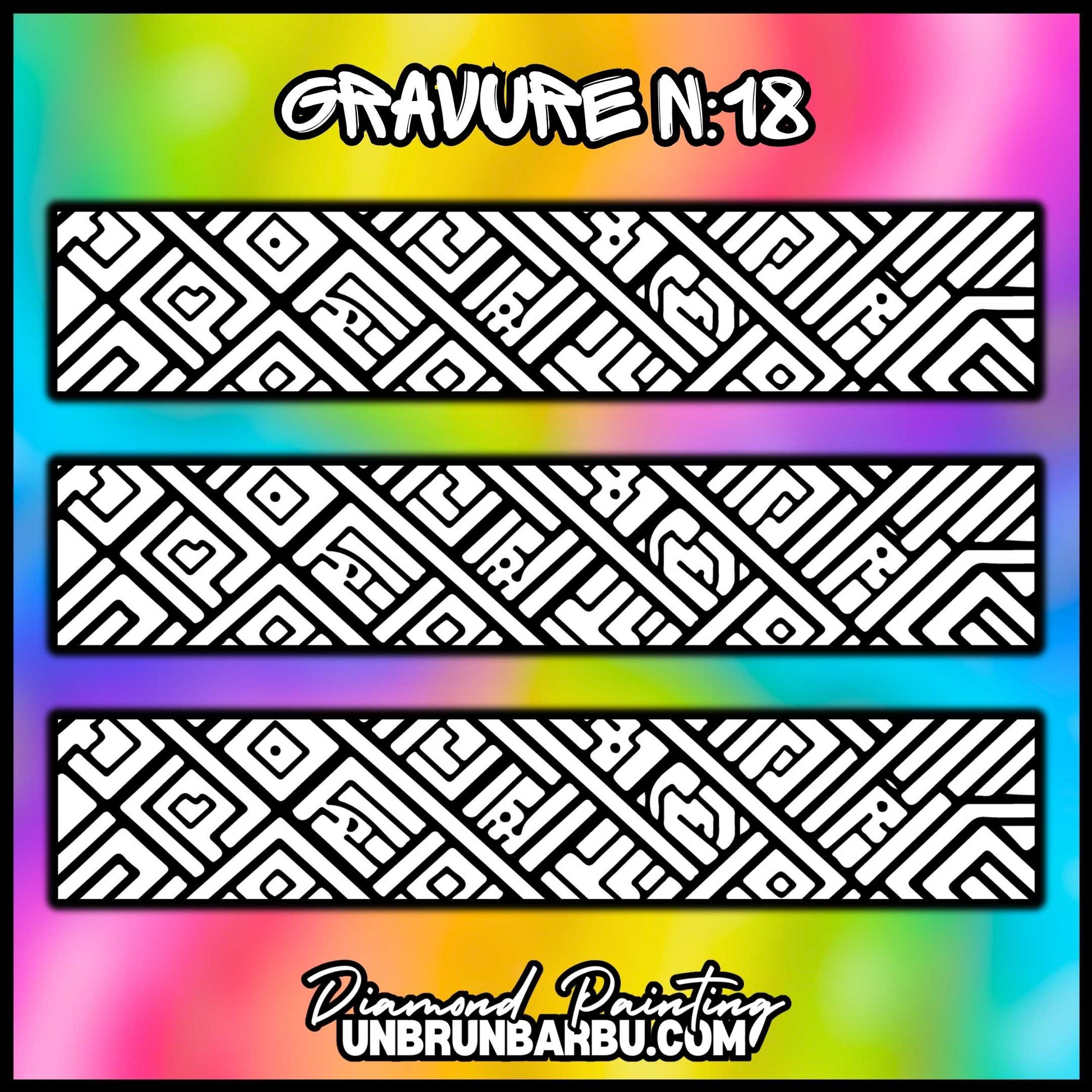 Gravure n°18 personnalisable pour le crayon Diamond Painting ErgoWave