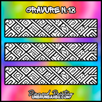 Gravure n°18 personnalisable pour le crayon Diamond Painting ErgoWave