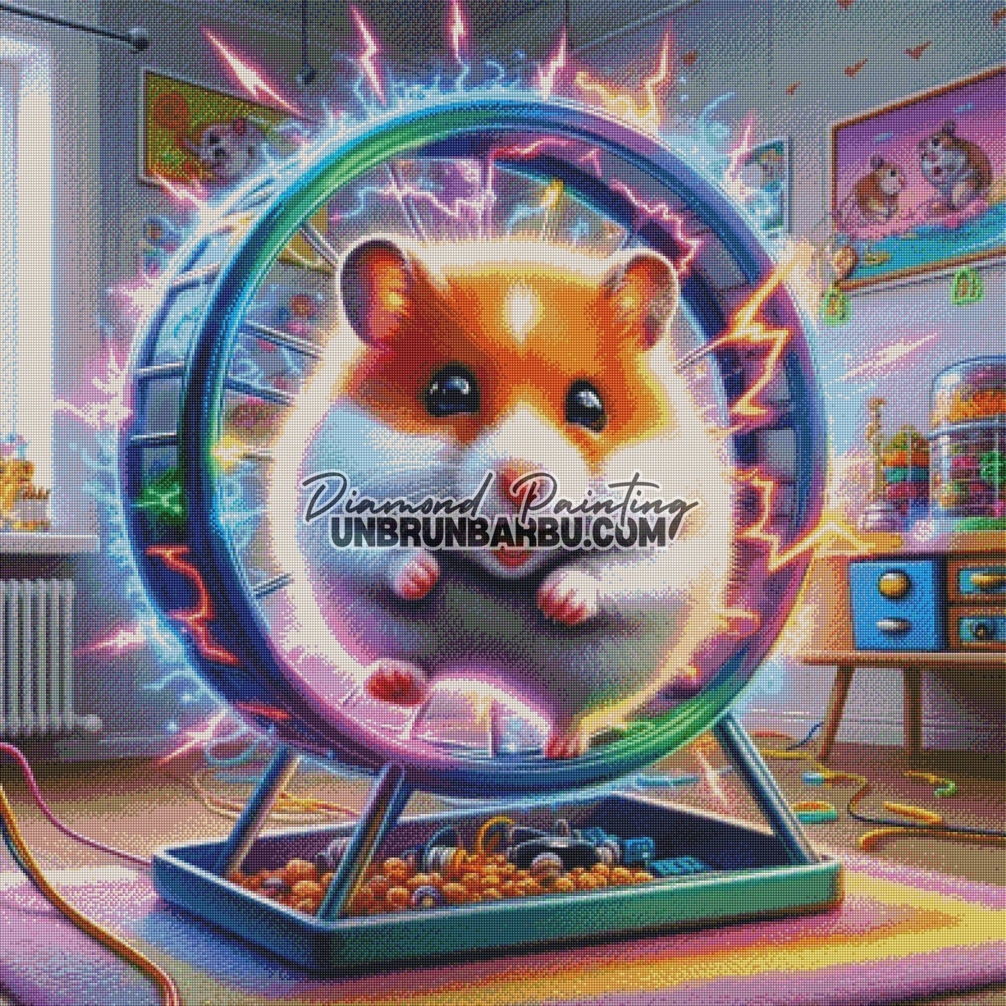 Hamster Turbo Boule (100cm x 100cm) - UnBrunBarbu