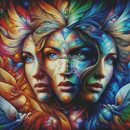 Intrigante et surréaliste. (90cm x 90cm) - UnBrunBarbu