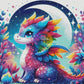 Jardin Enchanté du Dragon. (100cm x 90cm). - UnBrunBarbu