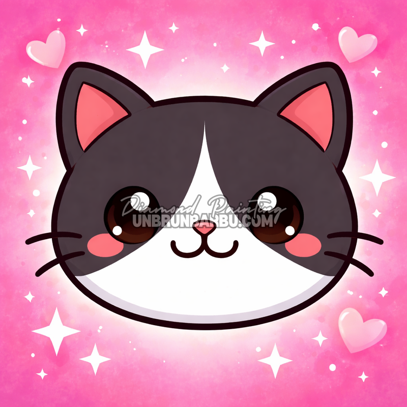 Illustration de la toile 4 du kit Diamond Painting Chats 6 toiles