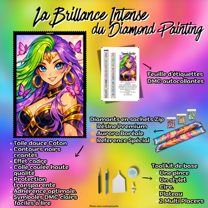 kit diamond painting deesse accessoires inclus