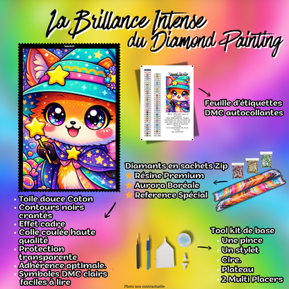 contenu kit diamond painting accessoires diamond painting