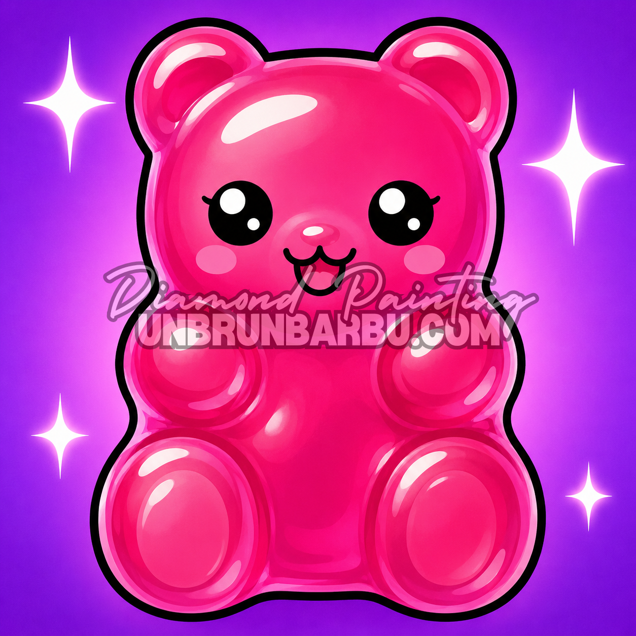 kit diamond painting xl candy n1 ourson bonbon 40x40 cm