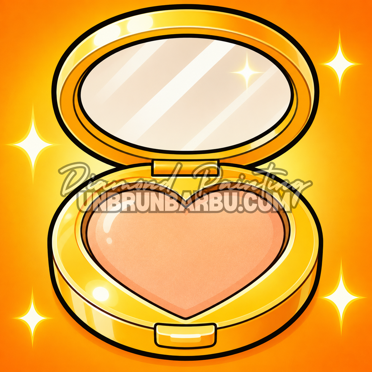 kit diamond painting xl makeup n1 poudre maquillage 40x40 cm