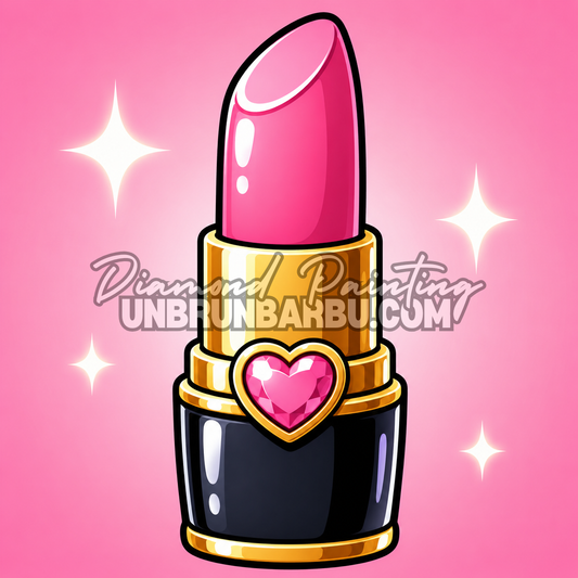 kit diamond painting xl makeup n1 rouge a levres 40x40 cm