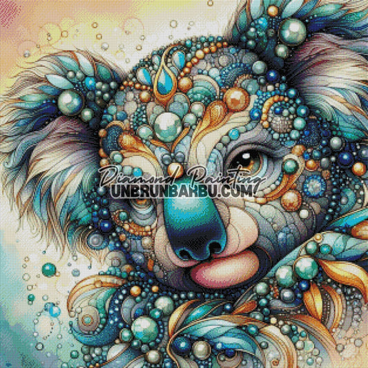 Koala des Joyaux (80cm x 80cm) - UnBrunBarbu