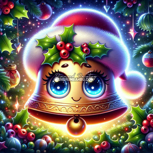 La Clochette Magique de Noël (80cm x 80cm) - UnBrunBarbu