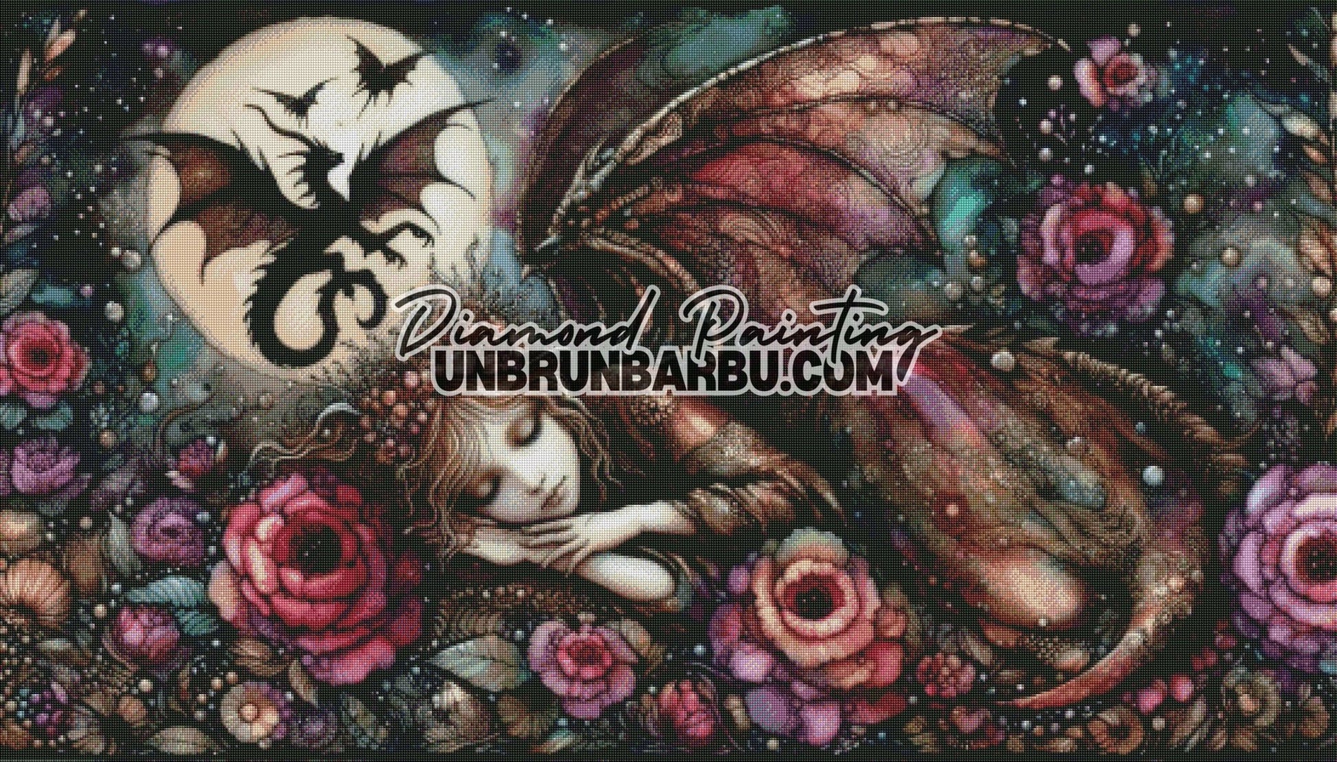 La Gardienne des Dragons (140cm x 80cm) - UnBrunBarbu