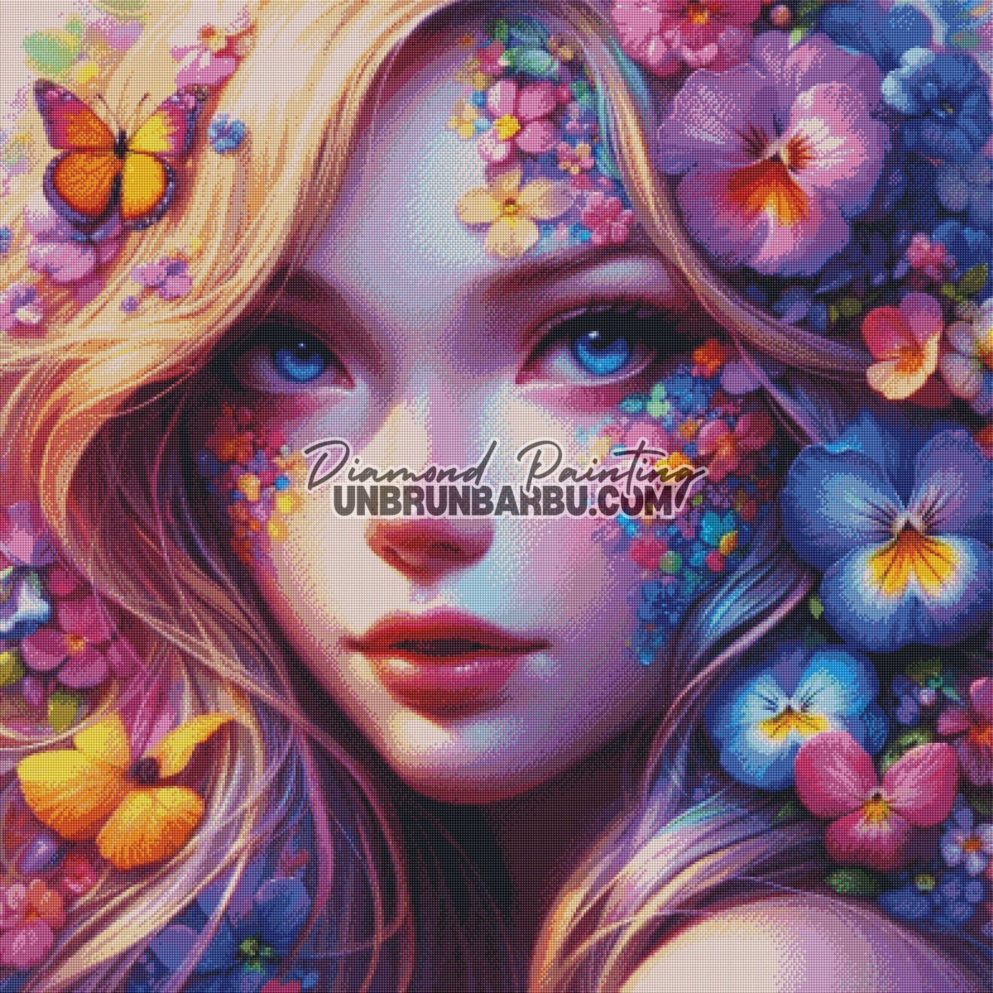 La Muse des Pensées (100cm x 100cm) - UnBrunBarbu