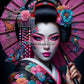 L'Âme du Kimono - Poésie et Héritage (100cm x 100cm) - UnBrunBarbu