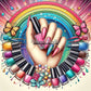 L'art de sublimer vos ongles (100cm x 100cm) - UnBrunBarbu
