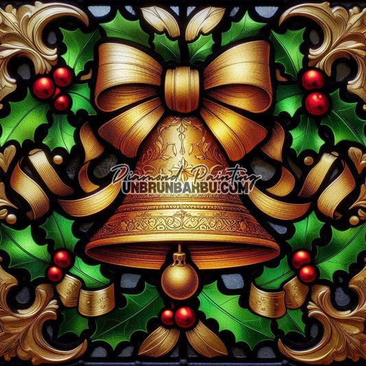 Le Carillon de Noël Éternel (80cm x 80cm) - UnBrunBarbu