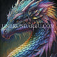Le Dragon Arc - en - ciel, Symbole de Majesté et de Beauté. (60cm × 90cm). - UnBrunBarbu