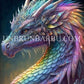Le Dragon Arc - en - ciel, Symbole de Majesté et de Beauté. (60cm × 90cm). - UnBrunBarbu