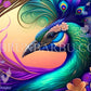 Le Paon Enchanteur. (100cm x 70cm) - UnBrunBarbu