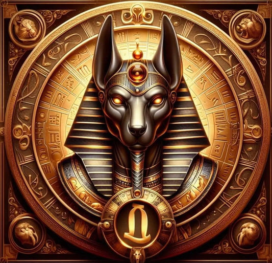 Le Sceau d’Anubis. (100cm x 100cm). - UnBrunBarbu