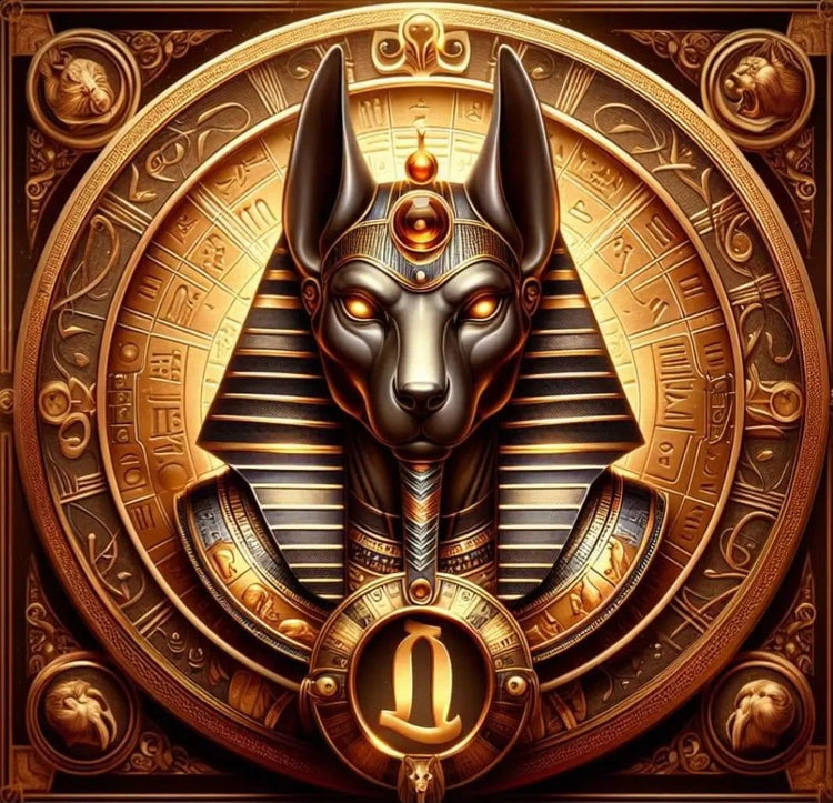 Le Sceau d’Anubis. (100cm x 100cm). - UnBrunBarbu