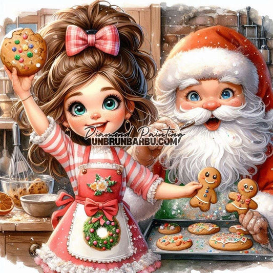 Les Cookies Magiques de Noël (100cm x 100cm) - UnBrunBarbu
