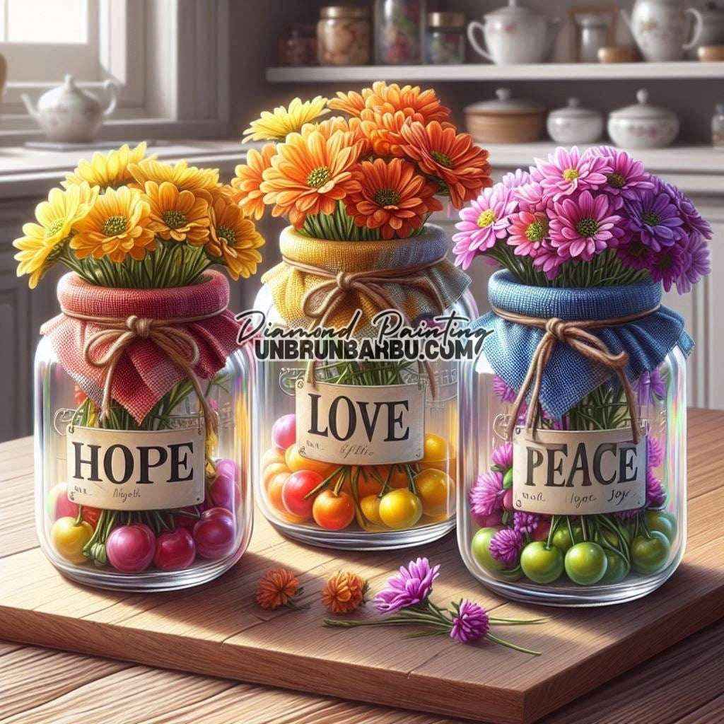Les Pots de l'Inspiration (100cm x 100cm) - UnBrunBarbu