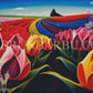 L’harmonie des Tulipes. (90cm x 60cm) - UnBrunBarbu