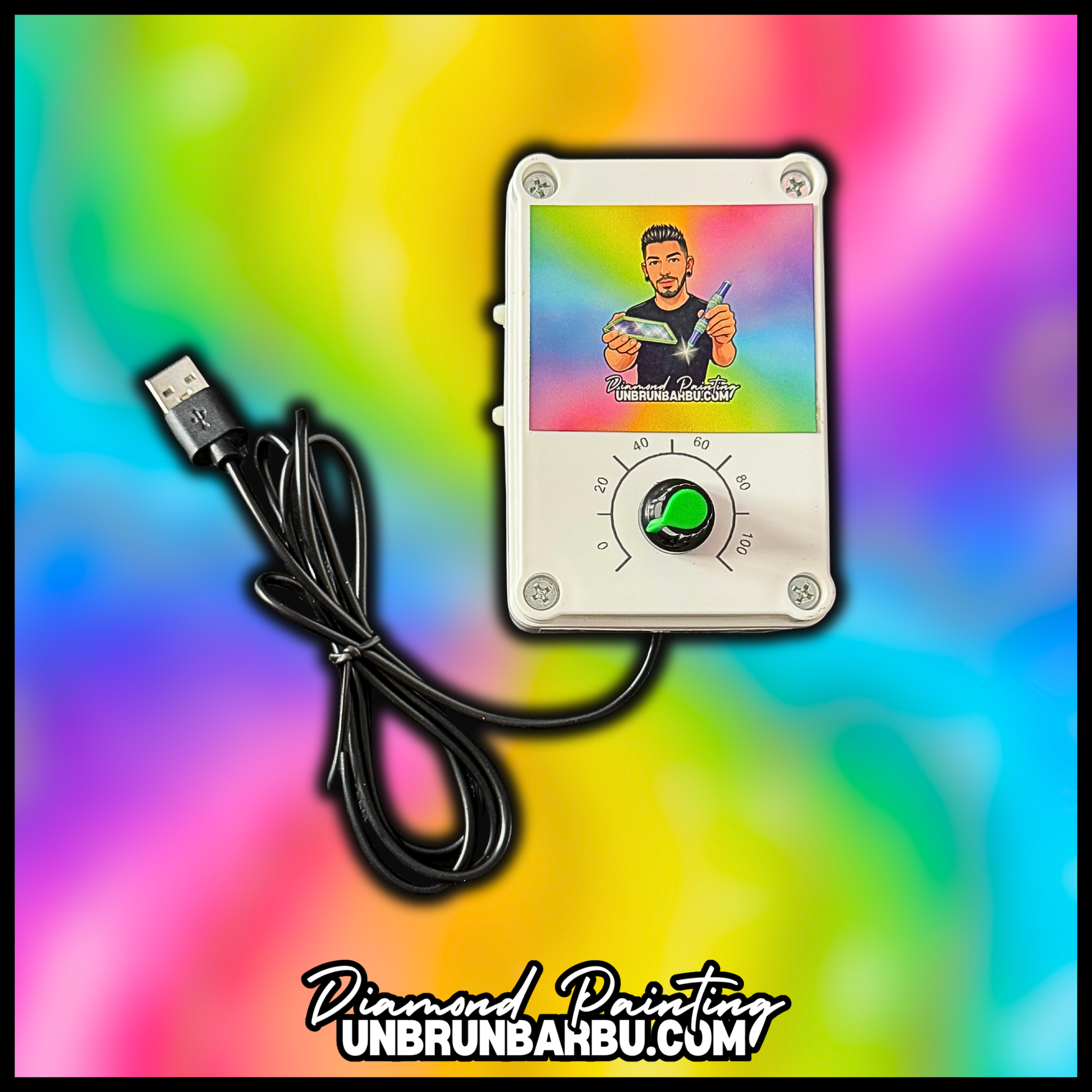 Boîtier contrôleur USB machine à air pour diamond painting réglable
