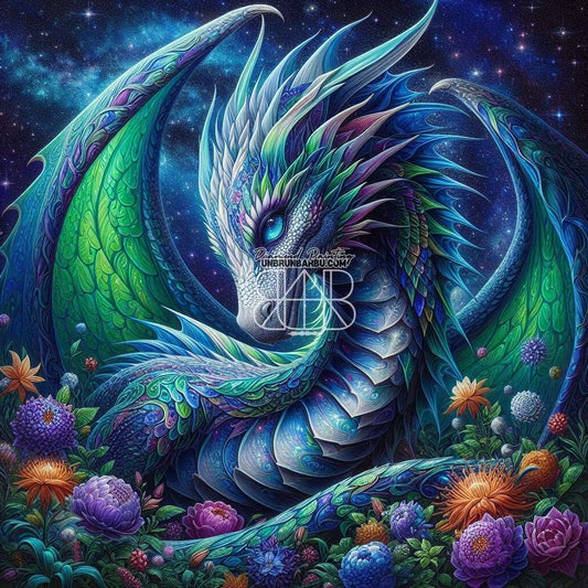 Majesté parmi les Étoiles. (90cm x 90cm) - UnBrunBarbu