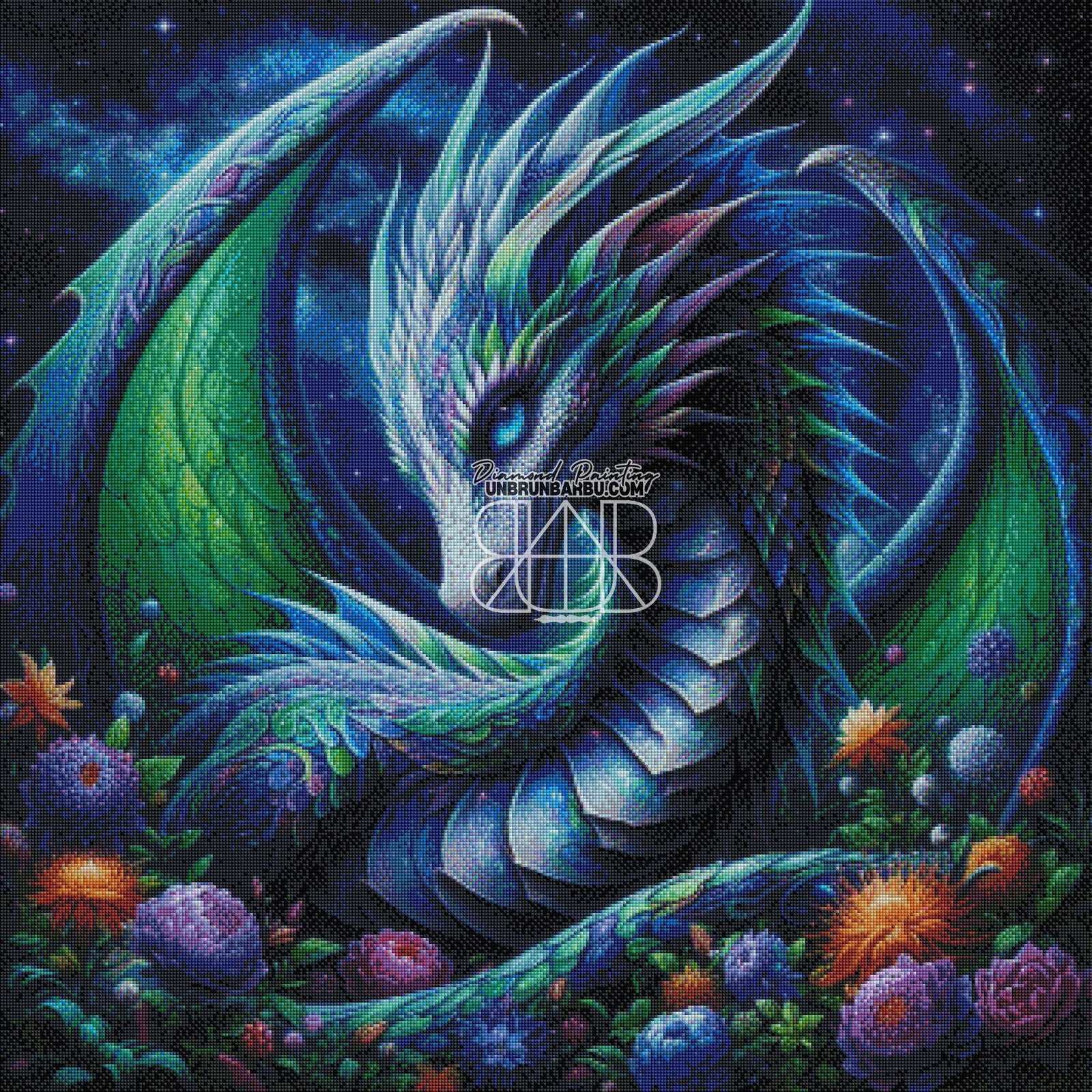 Majesté parmi les Étoiles. (90cm x 90cm) - UnBrunBarbu