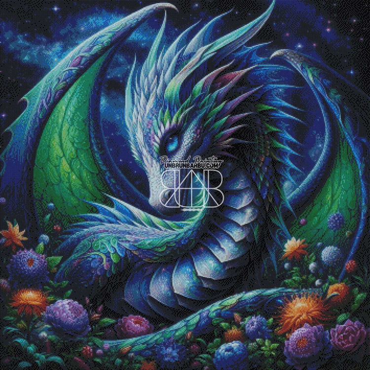 Majesté parmi les Étoiles. (90cm x 90cm) - UnBrunBarbu