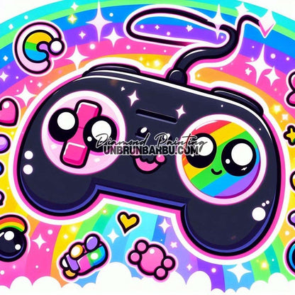 Manette Magique de l'Arc - en - Ciel (60cm x 60cm) - UnBrunBarbu