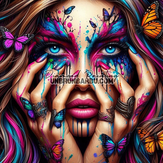 Métamorphose intérieure (90cm x 90cm) - UnBrunBarbu