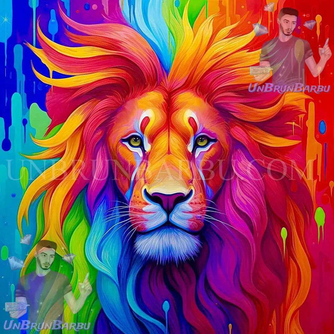 Monarque de Couleurs : Regard d’Éclat (100x100) -UnBrunBarbu ...