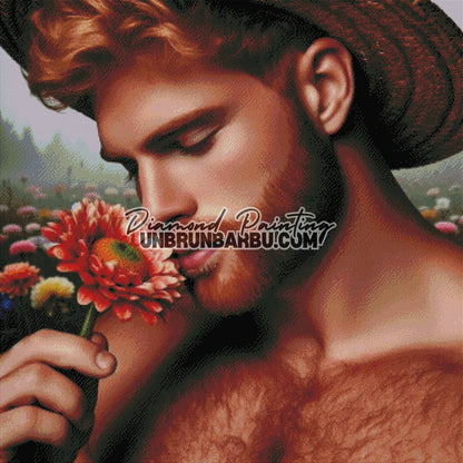 Murmure des Pétales (90cm x 90cm) - UnBrunBarbu
