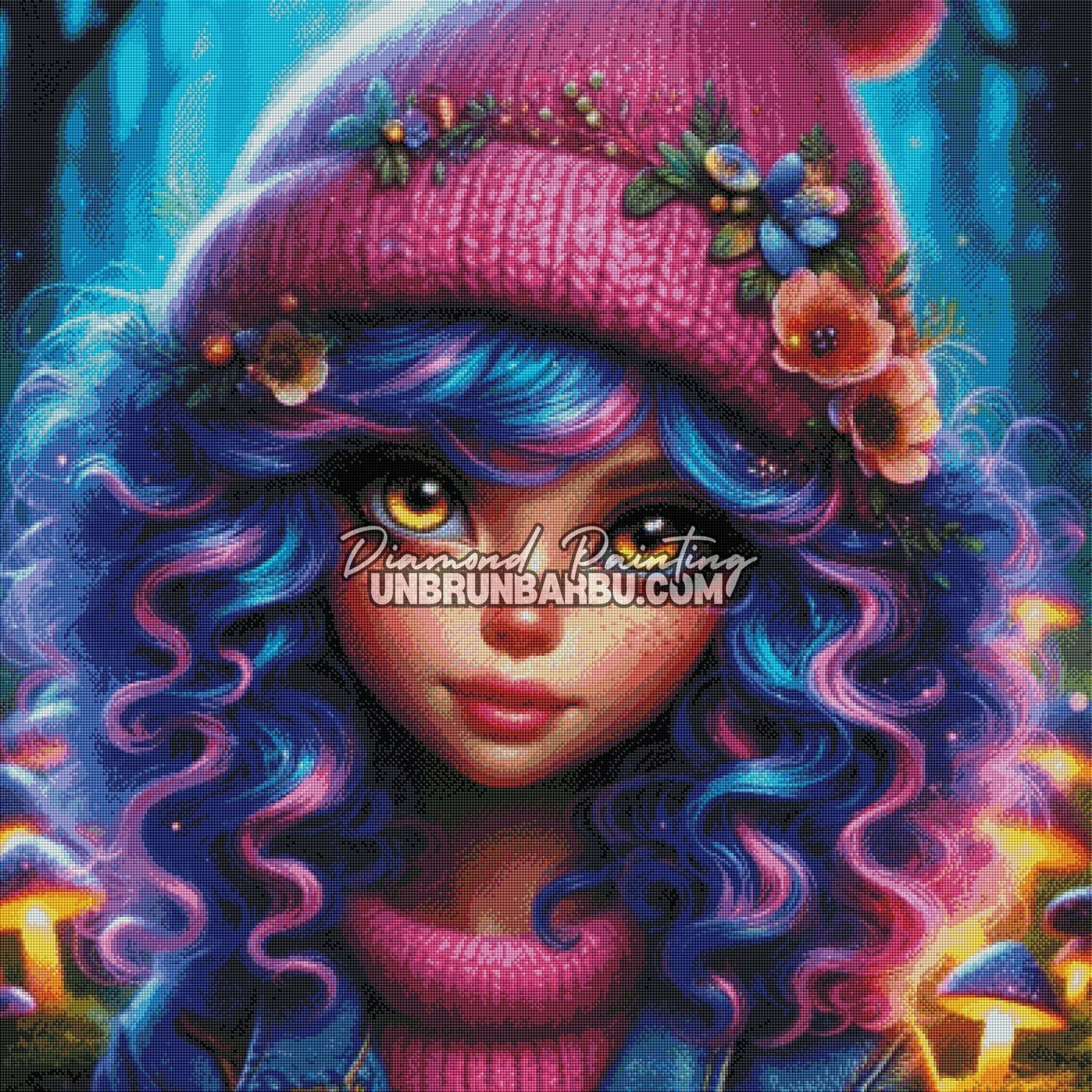 Muse des Bois Enchantés (100cm x 100cm) - UnBrunBarbu