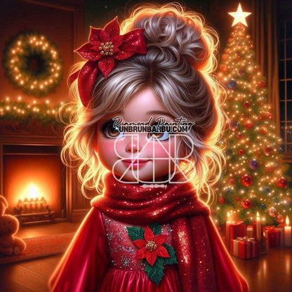 Noël Nostalgique et Magique. (120cm x 120cm) - UnBrunBarbu