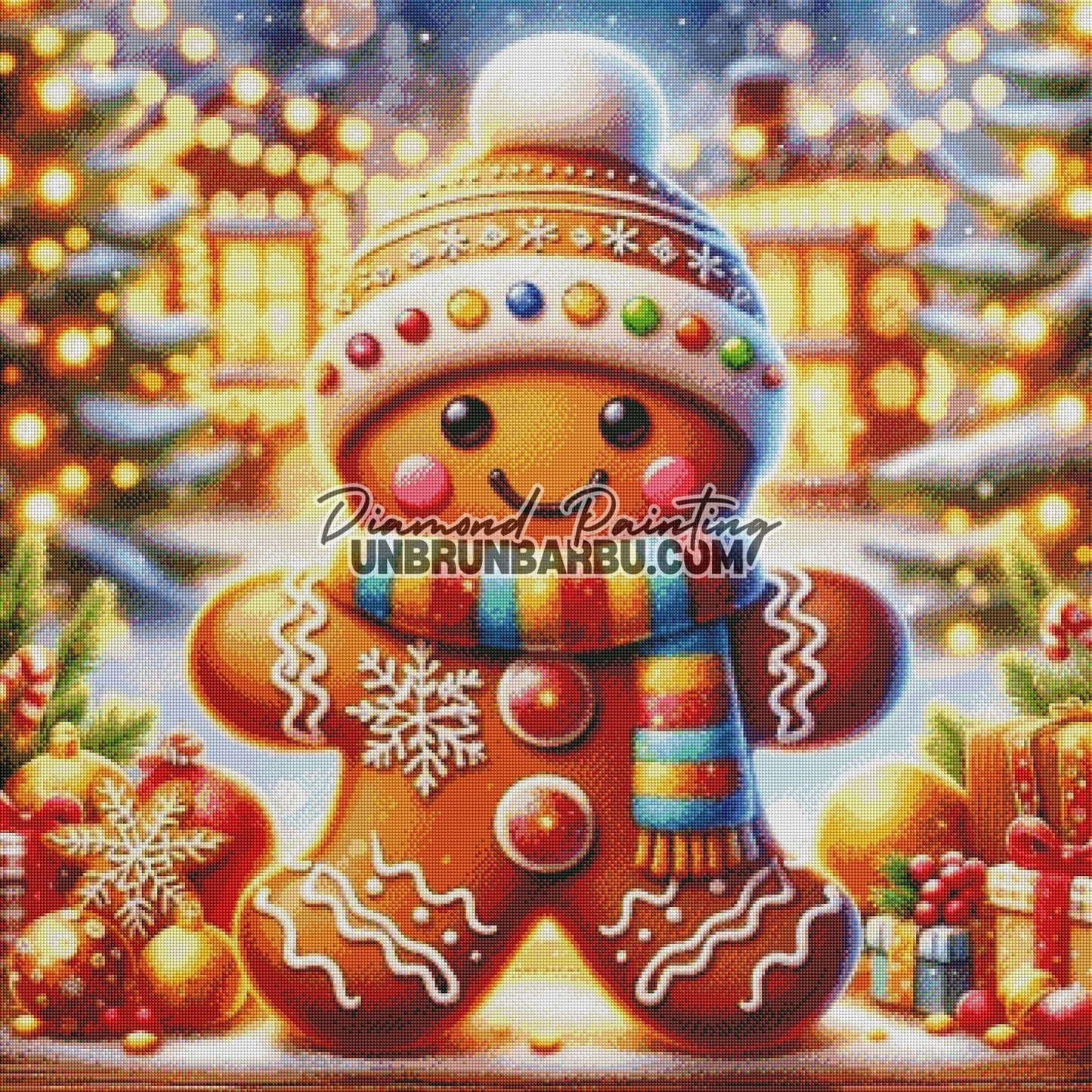 Pain d’Épices Magique de Noël (90cm x 90cm) - UnBrunBarbu